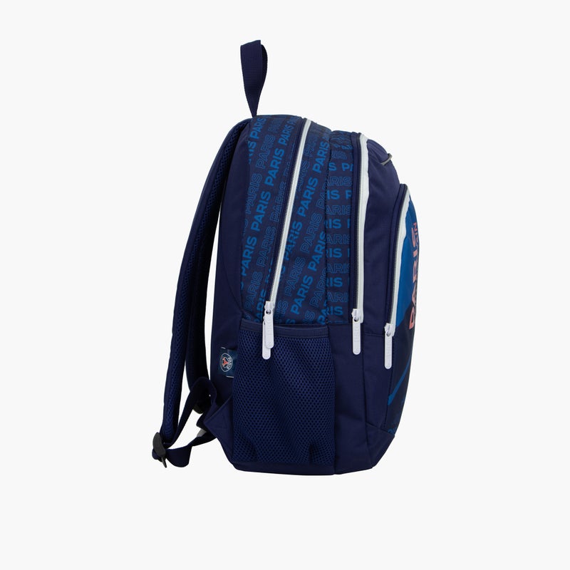 PSG Logo Detail Backpack for Kids - Navy Blue - Image 3
